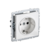 Розетка силов. IEK Brite РС14-1-0-БрБ BR-R14-16-K01 одинар. скрыт. зазем. штор. IP20 белый (упак.:1шт)
