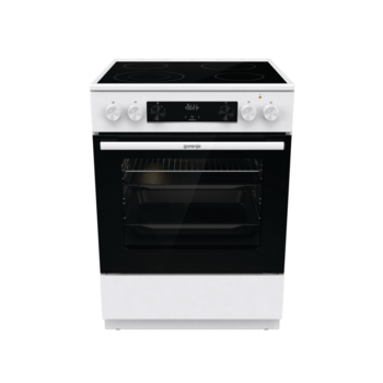 Плита Электрическая Gorenje GECS6C70WC белый/черный стеклокерамика (без крышки)