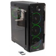 CASE HIPER OB черный без БП ATX 4x120mm 1x140mm 2xUSB2.0 1xUSB3.0 audio bott PSU