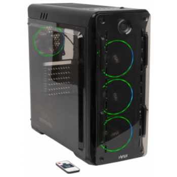 CASE HIPER OB черный без БП ATX 4x120mm 1x140mm 2xUSB2.0 1xUSB3.0 audio bott PSU