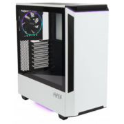 Корпус Hiper PW81 белый без БП ATX 4x120mm 2xUSB2.0 2xUSB3.0 audio bott PSU
