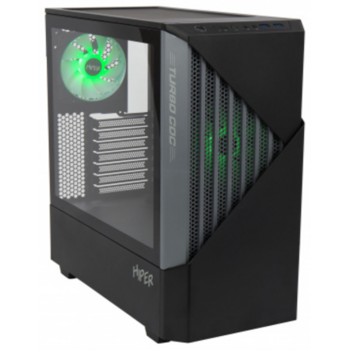 Корпус Hiper CC BG черный без БП ATX 1x120mm 3x140mm 2xUSB3.0 audio bott PSU