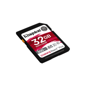 Карта памяти Kingston 32GB Canvas React Plus SDHC UHS-II 300R/260W U3 V90