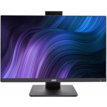Моноблок Hiper V6 23.8" Full HD PG G6405 (4.1) 8Gb SSD256Gb UHDG 610 CR Windows 10 Professional GbitEth WiFi BT 120W клавиатура мышь Cam черный 1920x1080
