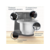 Кухонная машина Bosch Mum Serie 2 MUMS2EB01 планетар.вращ. 700Вт черный/серебристый