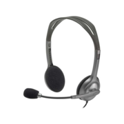 Наушники с микрофоном Logitech H110 темно-серый 1.8м накладные оголовье (981-000472)