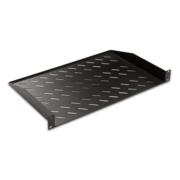 LANDE Полка консольная 19" 1U, нагрузка 30 кг, 2 точки крепления, 486х300х44мм, черная