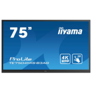 Интерактивная панель 75" 16:9 3840x2160(UHD 4K) IPS, TOUCH, 20-touch point, 60 Hz, 400cd/m2, H178°/V178°, 1200:1, 1.07B, 8ms, VGA, 3xHDMI, USB-C, RJ-45, RS232C, 4xUSB Type A, USB Type B, Speakers, OPS Slot, WiFi, Android 9, 24/7, 3Y, Black