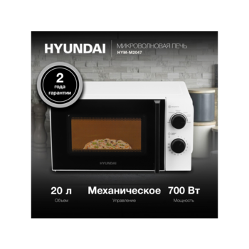Микроволновая Печь Hyundai HYM-M2047 20л. 700Вт белый
