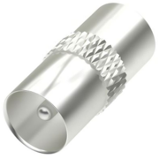 Адаптер антенный Hama H-205219 Coax (m)/Coax (m) черный (00205219)