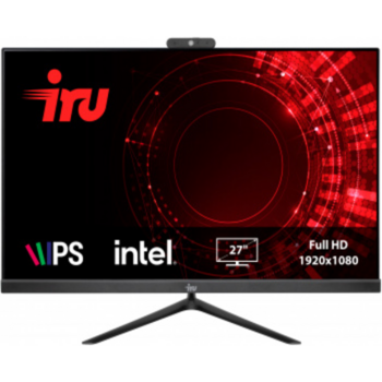 Моноблок IRU Office 27IH5PA 27" Full HD i5 11400 (2.6) 16Gb SSD1Tb UHDG 730 CR FreeDOS GbitEth WiFi BT 120W Cam черный 1920x1080