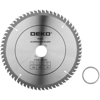 Диск пильный по алюм. Deko MSB64 (0634350) d=210мм d(посад.)=30мм (циркулярные пилы) (упак.:1шт)