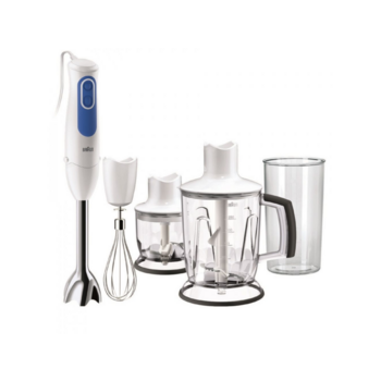 Блендер погружной Braun MQ3045WH Aperitive 700Вт белый/синий