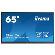 Интерактивная панель 65" 16:9 3840x2160(UHD 4K) IPS, TOUCH, 20-touch point, 60 Hz, 400cd/m2, H178°/V178°, 1200:1, 1.07B, 8ms, VGA, 3xHDMI, USB-C, RJ-45, RS232C, USB Type A, USB Type B, Speakers, OPS Slot, WiFi, Android 9, 24/7, 3Y, Black
