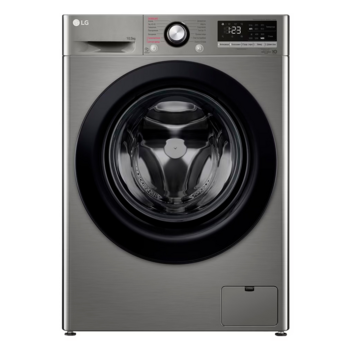 Стиральная машина LG Electronics Стиральная машина LG Electronics/ Полноразмерная стиральная машина с технологией AI DD, 85x60x56.5, загрузка фронтальная, 10.5кг, до 1400 об/мин при отжиме, функция пара, дисплей, цвет: серебристый, люк черный