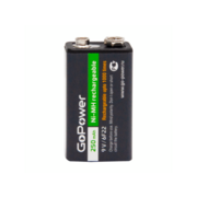Аккумулятор бытовой GoPower Крона 6F22 BL1 NI-MH 9V 250mAh (1/25/100) (1 шт.)