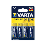 Батарея Varta Longlife LR6 Alkaline AA (4шт) блистер