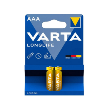 Батарейка AAA Батарейка AAA/ Батарейка Varta LONGLIFE LR03 AAA BL2 Alkaline 1.5V (4103) (2/20/100) (2 шт.)