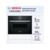 Встраиваемая электрическая духовка BOSCH С СВЧ, 45.5x59.5x54.8 см, 45л, дисплей, 6 режимов, EcoClean,черный, максимальная мощность микроволн 900 Вт