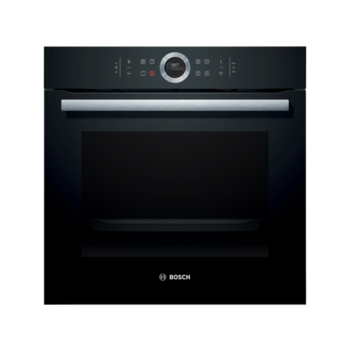 Встраиваемая электрическая духовка BOSCH 59.5x59.5x54.8 см, 71л, дисплей, 8 режимов, пиролиз, 4 стекла, черный