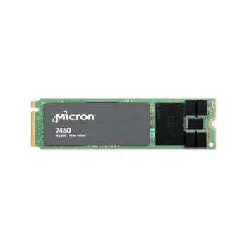 Серверные твердотельные накопители Серверные твердотельные накопители/ Micron SSD 7450 PRO, 480GB, M.2(22x80mm), NVMe, PCIe 4.0 x4, 3D TLC, R/W 5000/700MB/s, IOPs 280 000/40 000, TBW 800, DWPD 1 (12 мес.)