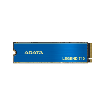 Твердотельный накопитель Твердотельный накопитель/ ADATA SSD LEGEND 710, 256GB, M.2(22x80mm), NVMe 1.4, PCIe 3.0 x4, 3D NAND, R/W 2100/1000MB/s, IOPs 90 000/130 000, TBW 65, DWPD 0.23, with Heat Sink (3 года)