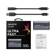 A-DATA Portable SSD 500GB USB-C AELI-SE880-500GCGY SE880 2.5" серый