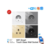 Розетка 1-пост. MOES Smart Socket WK-EU, Wi-Fi, 95-250 В, 16А, встраиваемая IP20, шторки + ЗК, белая