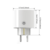 Розетка 1-пост. MOES Smart Socket WK-UEU16-M, Wi-Fi, 250 В, 16А, встраиваемая IP20, шторки + ЗК, белая
