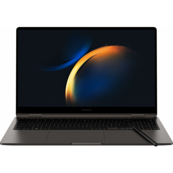Ноутбук Samsung Galaxy book 3 360 NP750 Core i7 1360P 16Gb SSD1Tb Intel Iris Xe graphics 15.6" AMOLED Touch FHD (1920x1080) Windows 11 Home graphite WiFi BT Cam (NP750QFG-KA3IN)