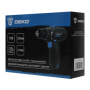 Дрель-шуруповерт Deko GCD12DU аккум. патрон:быстрозажимной (кейс в комплекте) (063-4038)