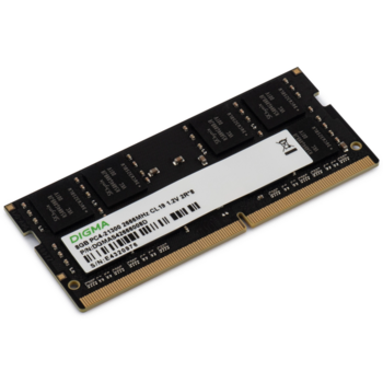 Память DDR4 8Gb 2666MHz Digma DGMAS42666008D RTL PC4-21300 CL19 SO-DIMM 260-pin 1.2В dual rank Ret