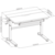 Стол детский Cactus CS-KD01-LBL столешница МДФ голубой 100x80x60см