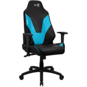 Кресло игровое Aerocool Admiral черный/голубой сиденье черный эко.кожа с подголов. крестов. нейлон