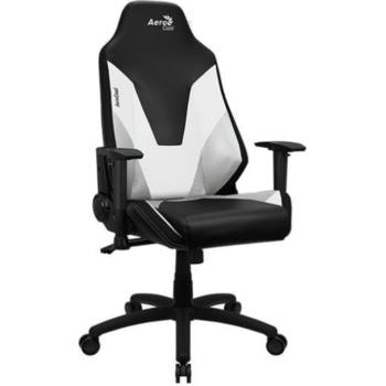 Кресло игровое Aerocool Admiral черный/белый сиденье черный эко.кожа с подголов. крестов. нейлон