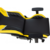 Кресло игровое Knight Thunder 5X черный/желтый эко.кожа крестов. металл