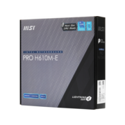 Материнская плата MSI PRO H610M-E Soc-1700 Intel H610 2xDDR5 mATX AC`97 8ch(7.1) GbLAN+VGA+HDMI