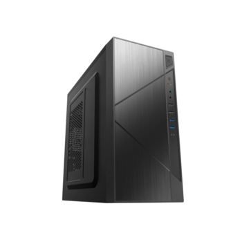Корпус MiniTower Foxline FZ-059 450W black (mATX, 2xUSB2.0, 2xUSB3.0) (FZ-059-SX450R-U32C)