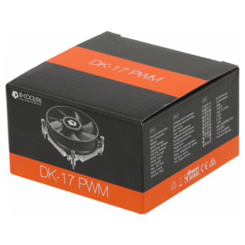 Вентилятор для процессора ID-COOLING DK-17 PWM (Soc 1700, 90mm, 2200rpm, 25.8 дБ, 65W, PWM 4-pin, Al) (DK-17 PWM)