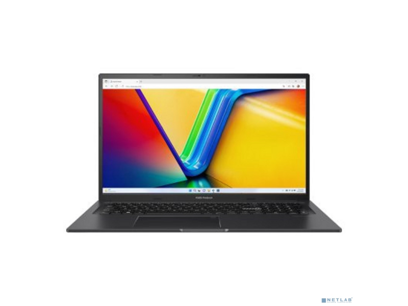 Ноутбук Ноутбук/ ASUS K3704VA-AU102 17.3"(1920x1080 (матовый) IPS)/Intel Core i9 13900H(2.6Ghz)/16384Mb/1024PCISSDGb/noDVD/Int:Intel Iris Xe Graphics/Cam/BT/WiFi/50WHr/war 1y/2.1kg/Indie Black/noOS