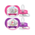 Соска-пустышка Philips Avent SCF080/08 Слон/Пингвин, 6-18 мес, 2 шт, для девочек