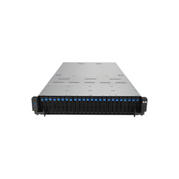 Сервер ASUS RS720-E11-RS24U 2U, 2xLGA4677, 32 DIMM DDR5, 24x 2.5"(12x NVMe+12x NVMe/SATA/SAS* hs), 2 x M.2 slot 2280, 2x10Gbe RJ45, 4 dual-slot GPU, 8 slots PCIe 5.0, 1x OCP 3.0, 2x2600W
