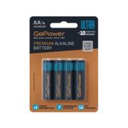 Батарейка Батарейка/ Батарейка GoPower ULTRA LR6 AA BL4 Alkaline 1.5V (4/40/480) (4 шт.)