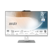 Моноблок Моноблок/ MSI Modern AM272P 1M 27"(1920x1080 (матовый) IPS)/Intel Core 5 120U(Ghz)/8192Mb/256PCISSDGb/noDVD/Int:Intel® Graphics/Cam/BT/WiFi/-/war 1y/7.5kg/White/DOS + Wireless KB+M