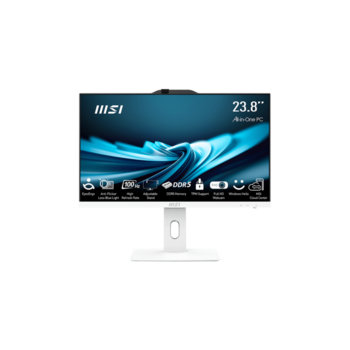 Моноблок MSI Pro AP242P 14M-655XRU 23.8" Full HD i5 14400 (2.5) 16Gb SSD512Gb UHDG 730 без ОС GbitEth WiFi BT 120W клавиатура мышь Cam белый 1920x1080