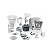 Кухонный комбайн Bosch Кухонный комбайн Bosch/ Кухонный комбайн Bosch, мощность 1000 Вт, плавный пуск, 7 скоростей, импульсный режим, объем чаши 3.9 л, планетарное вращение, встроенные весы, встроенный таймер, крюк для теста, венчик для взбивания, венчик