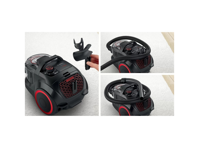Пылесос Bosch Пылесос Bosch/ Пылесос Bosch, безмешковый, напольный, емкость пылесборника 2 л, сухая уборка, фильтр Ultra Allergy, цвет черный