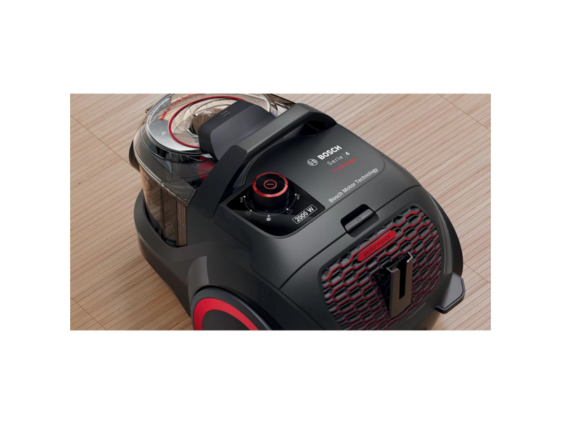 Пылесос Bosch Пылесос Bosch/ Пылесос Bosch, безмешковый, напольный, емкость пылесборника 2 л, сухая уборка, фильтр Ultra Allergy, цвет черный