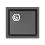Кухонная мойка RIVELATO RIVELATO Мойка BERKANA 45 1-чаш 485*455, монтаж: универсальный, материал: кварц, цвет: антрацит