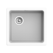 Кухонная мойка RIVELATO RIVELATO Мойка BERKANA 45 1-чаш 485*455, монтаж: универсальный, материал: кварц, цвет: иней